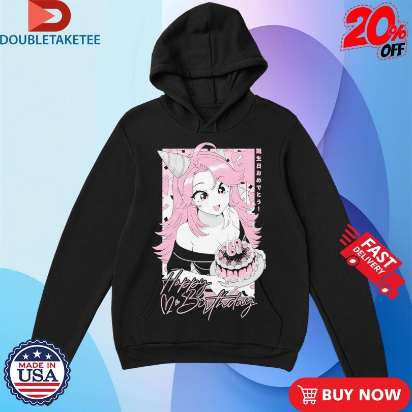 Official Gamersupps Happy Birthday Girl Anime Waifu Shirts