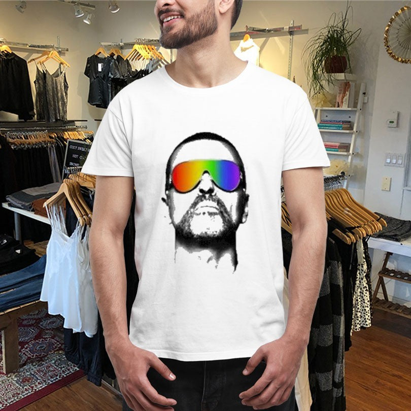 Official George Michael Pride Glasses Head Shirts