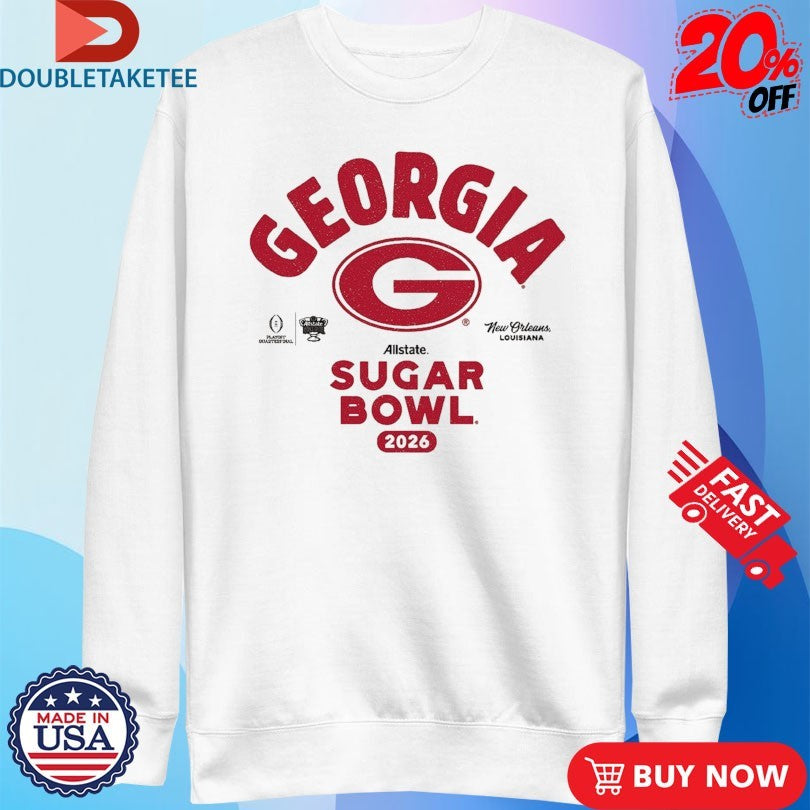 Official Georgia Bulldogs 2026 Allstate Sugar Bowl Bound Shirts