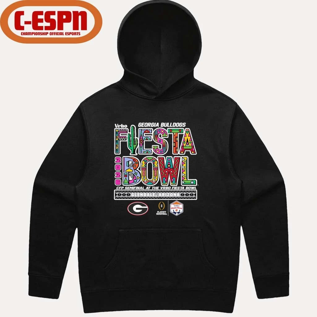 Official Georgia Bulldogs CFP Semifinal At The Vrbo Fiesta Bowl 2026 Shirt