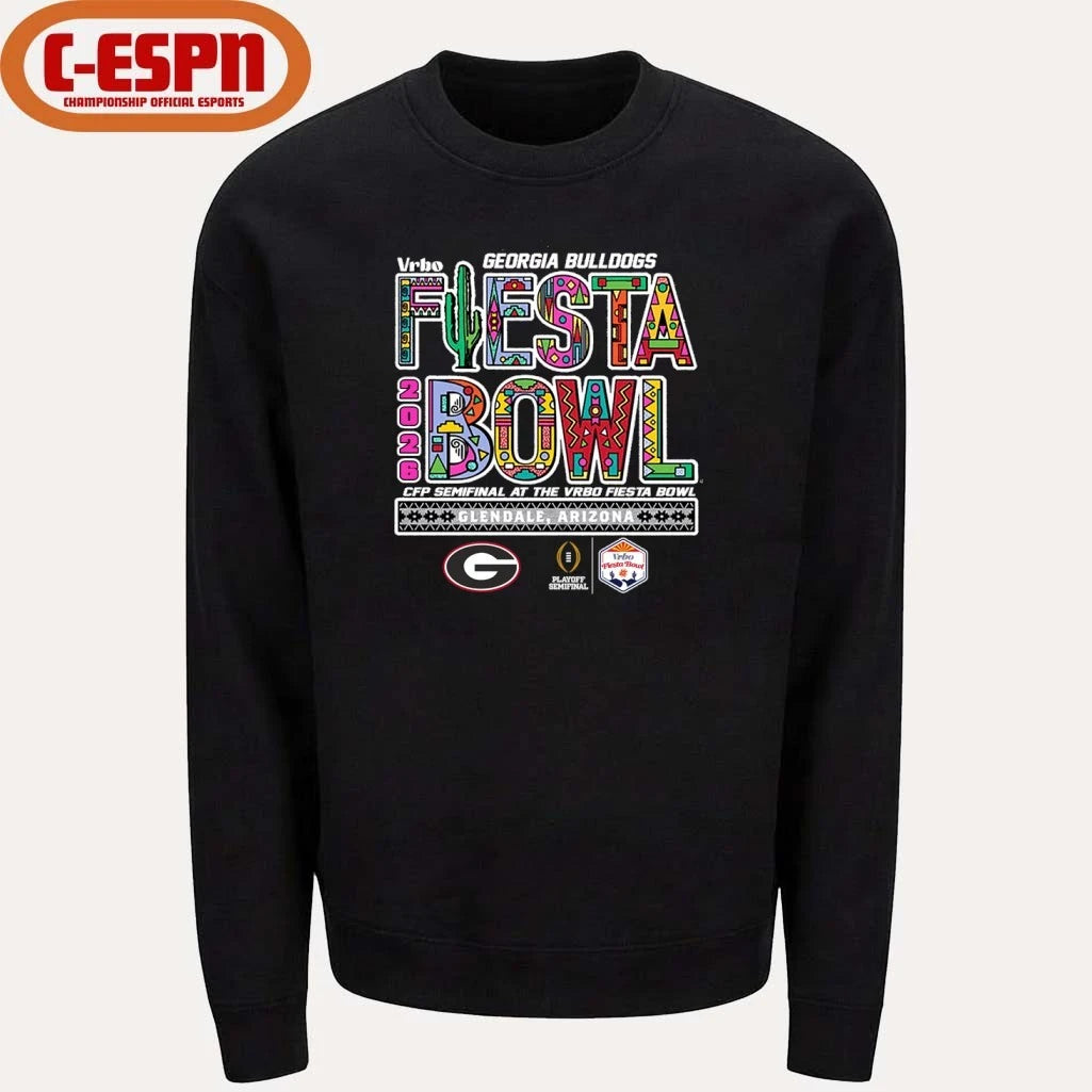Official Georgia Bulldogs CFP Semifinal At The Vrbo Fiesta Bowl 2026 Shirt