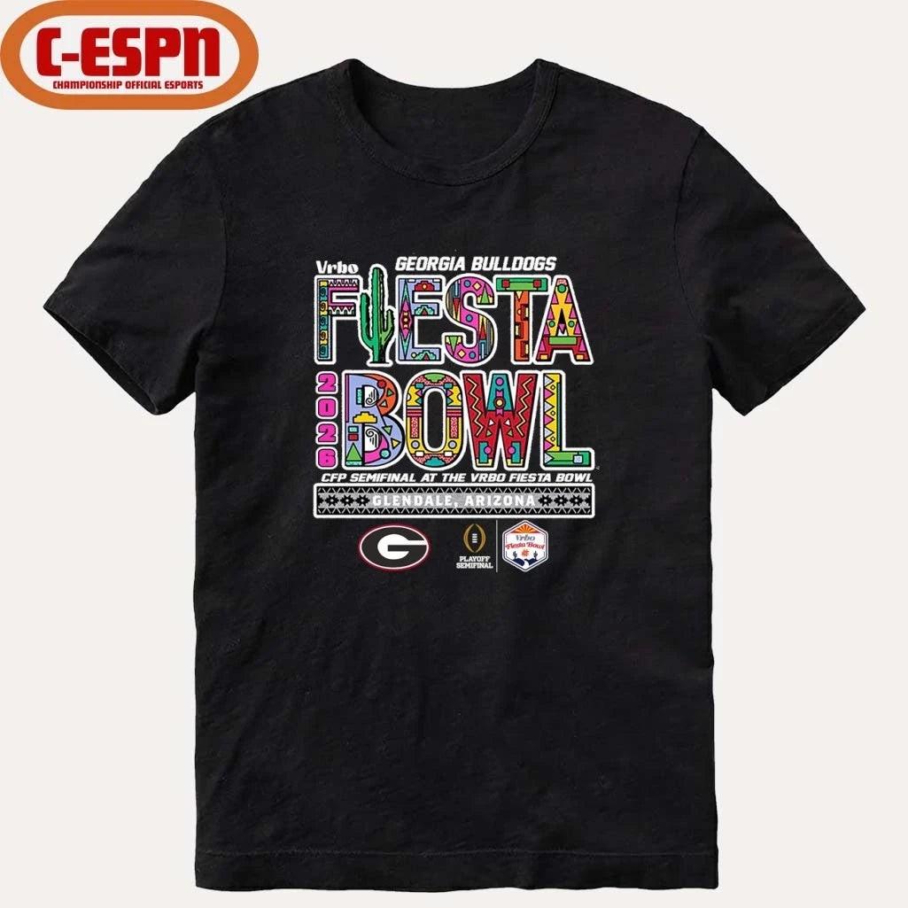 Official Georgia Bulldogs CFP Semifinal At The Vrbo Fiesta Bowl 2026 Shirt