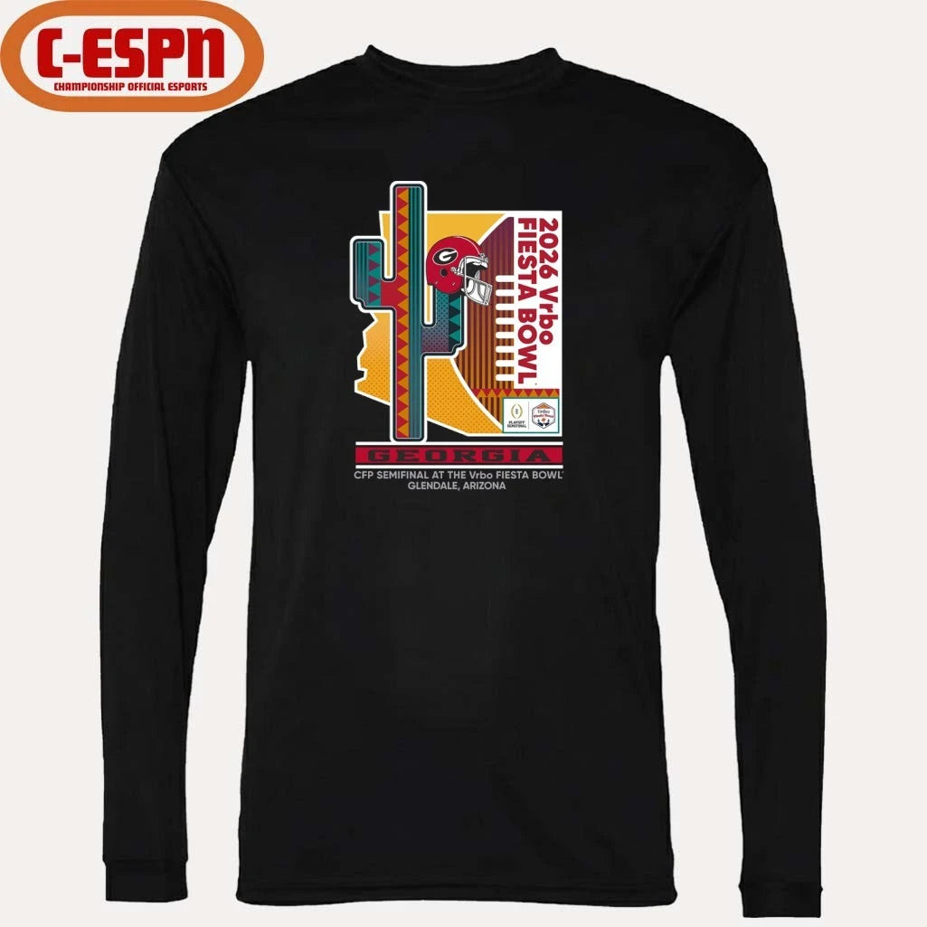 Official Georgia Bulldogs CFP Semifinal At The Vrbo Fiesta Bowl Glendale, AZ T-Shirt