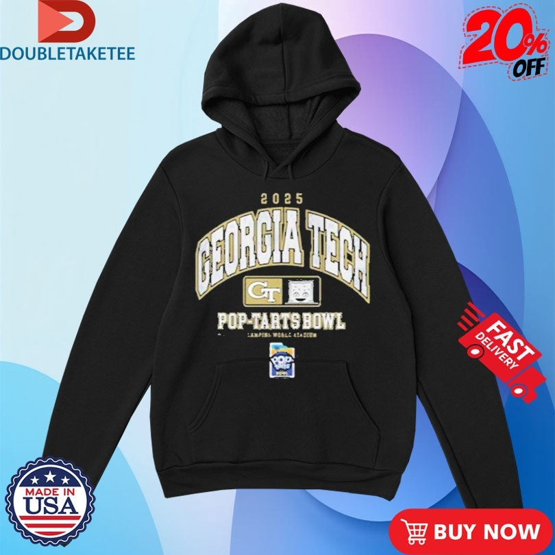 Official Georgia Tech Yellow Jackets 2025 Pop Tarts Bowl Shirts