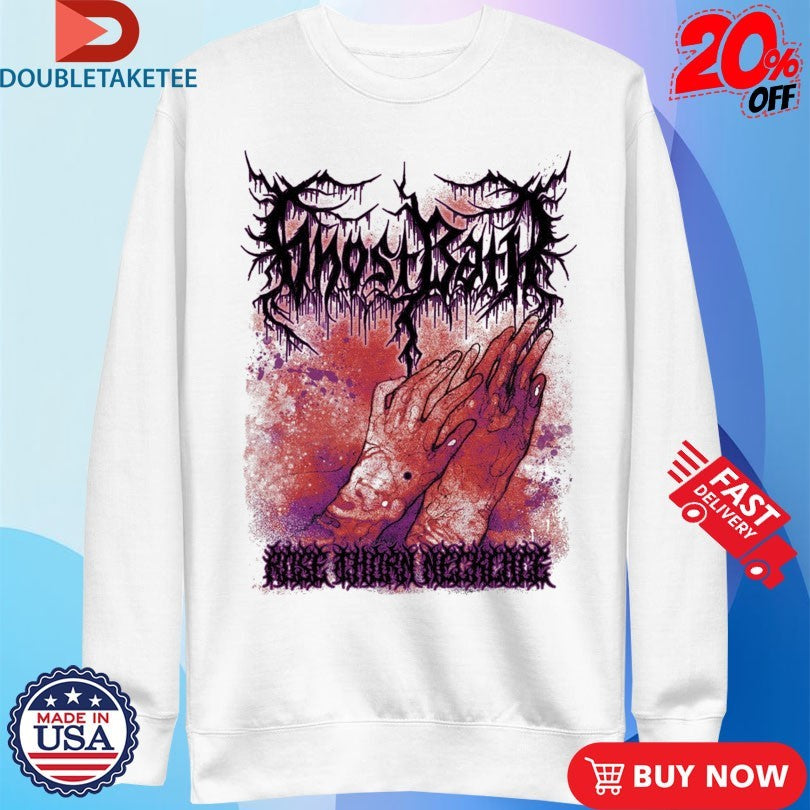 Official Ghost Bath Rose Thorn Neclace Hands Shirts