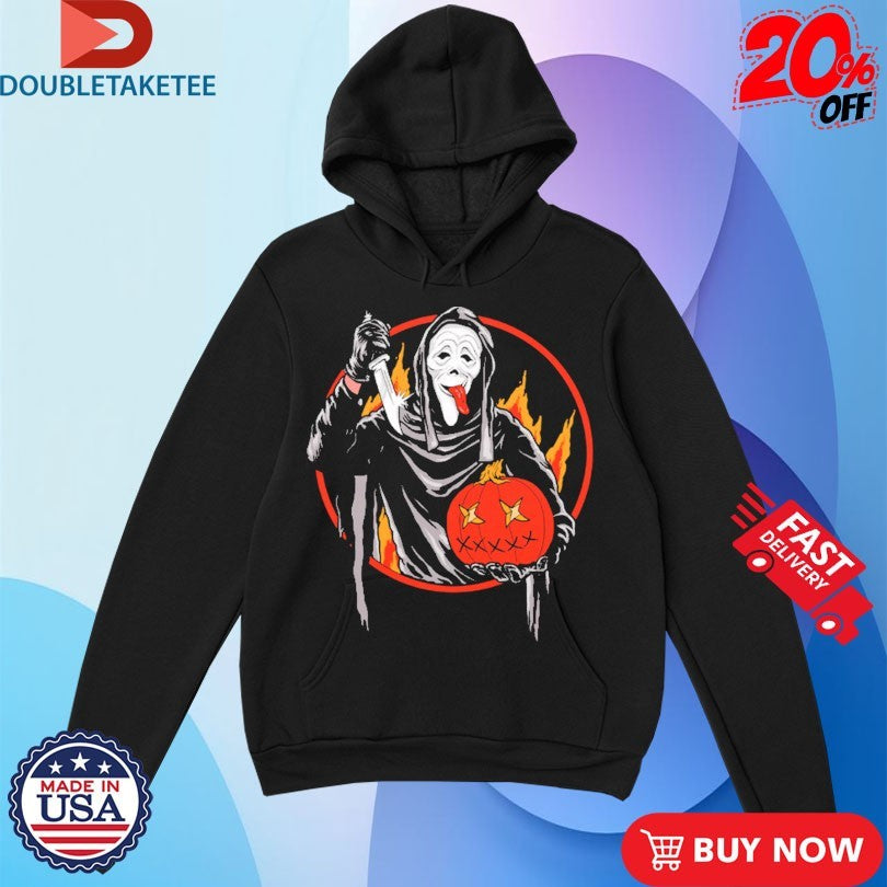 Ghost Face Spoof Creepy Carver Shirts