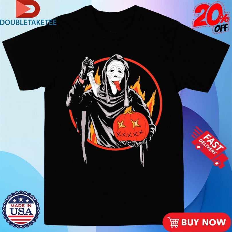 Ghost Face Spoof Creepy Carver Shirts