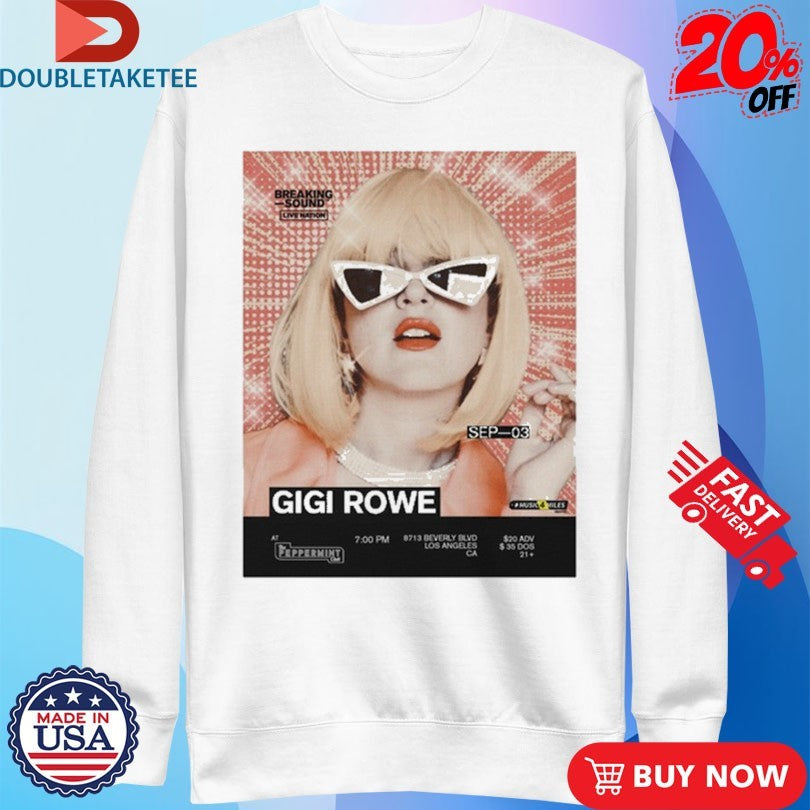 Official Gigi Rowe x Breaking Sound Shirts