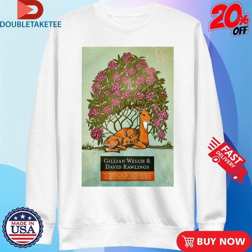 Official Gillian Welch And David Rawlings America 2025 Tour Deers Shirts