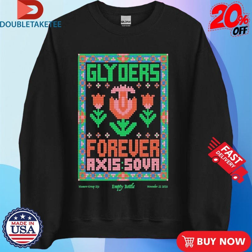 Official Glyders Empty Bottle Nov 22 2025 Tour Shirts