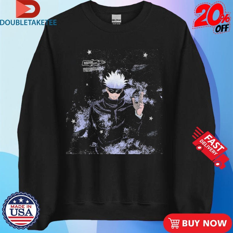Official Gojo Satoru R1pfitness Reborn In Paradise Shirts