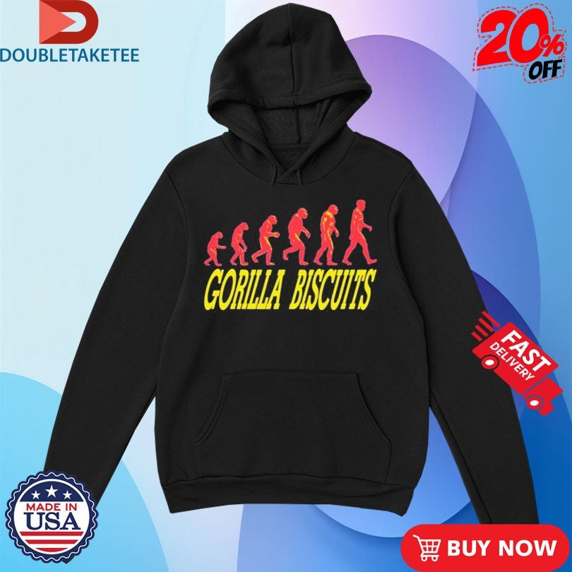 Official Gorilla Biscuits Start Today Evolution Shirts