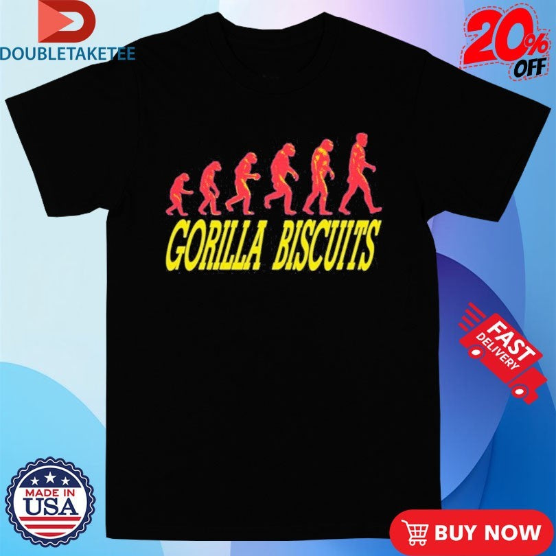 Official Gorilla Biscuits Start Today Evolution Shirts