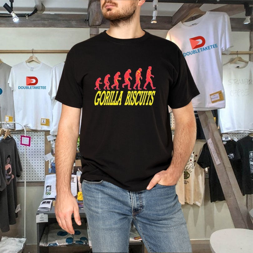Official Gorilla Biscuits Start Today Evolution Shirts