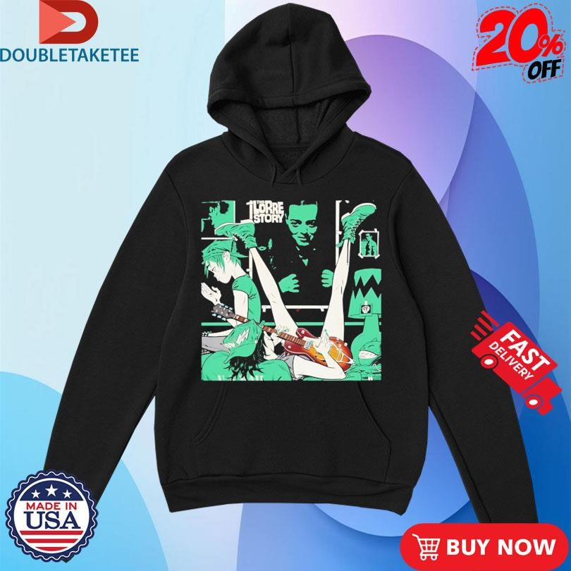 Official Gorillaz 25 Capsule Green Room The Lorre Story Shirts