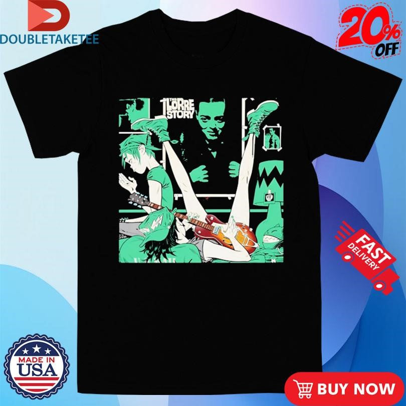 Official Gorillaz 25 Capsule Green Room The Lorre Story Shirts