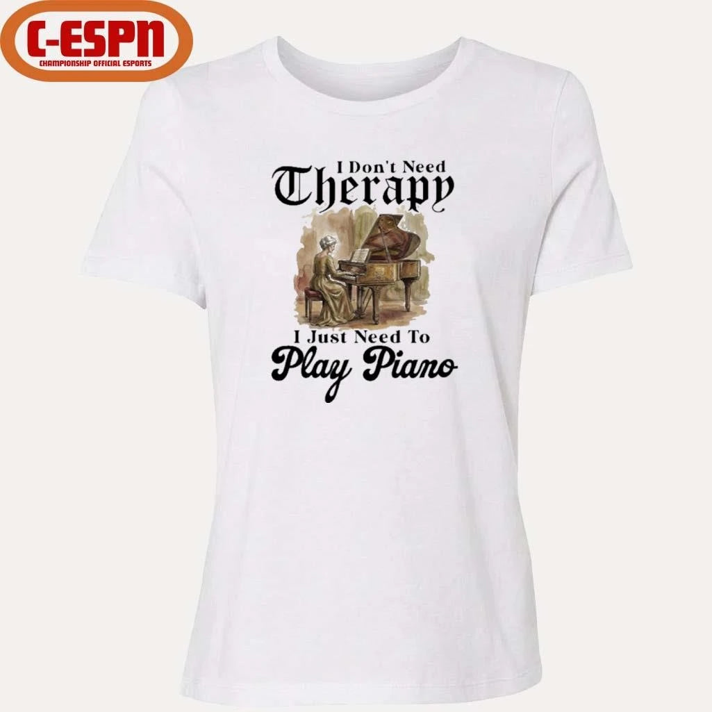 Official Grandma I Don’t Need Therapy I Just Need To Play Piano Shirt