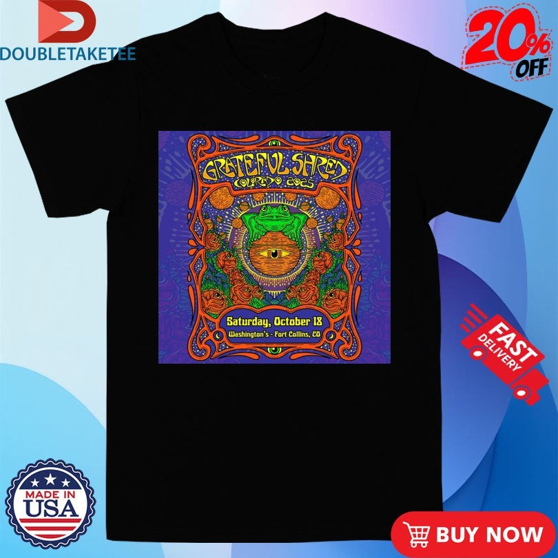 Official Grateful Shred Oct 18 2025 Washington’s Fort Collins CO Shirts