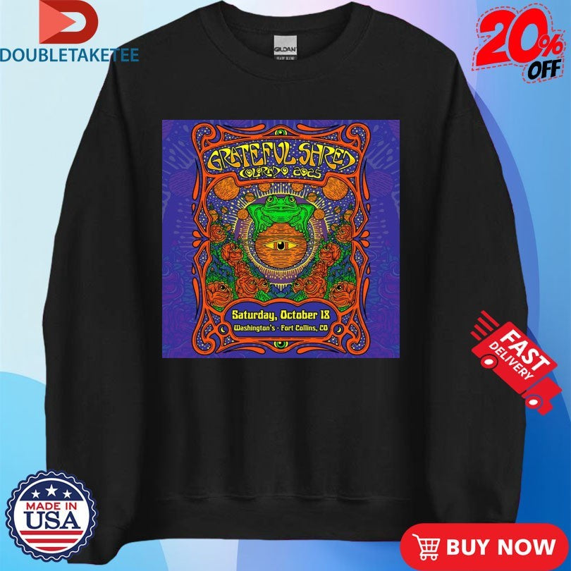 Official Grateful Shred Oct 18 2025 Washington’s Fort Collins CO Shirts