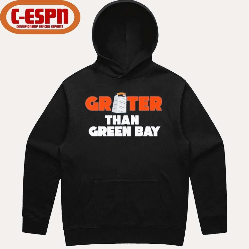 Official Grater Than Green Bay Greater Cheese Grate T-Shirt