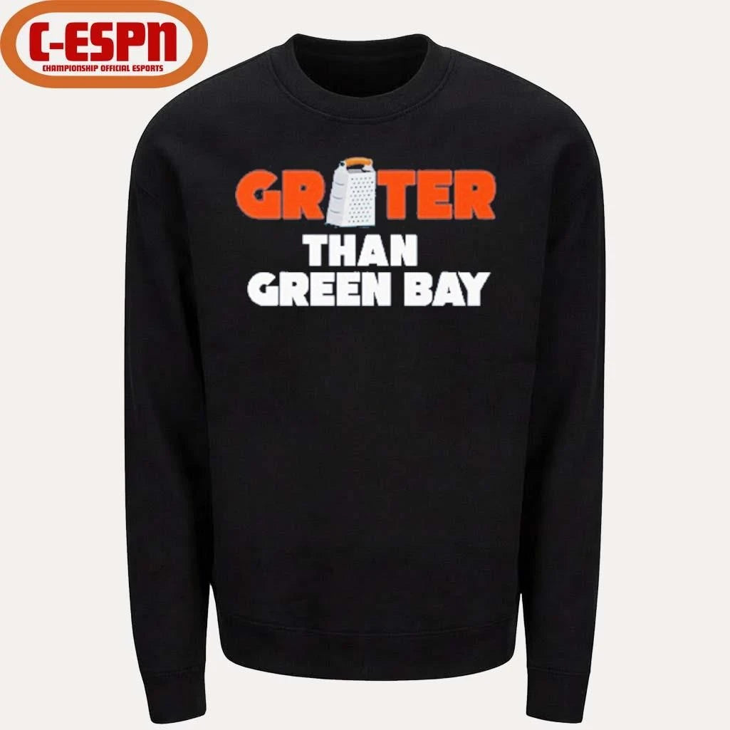 Official Grater Than Green Bay Greater Cheese Grate T-Shirt