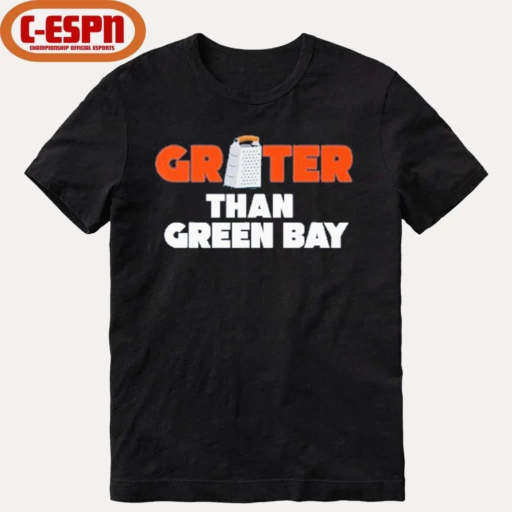 Official Grater Than Green Bay Greater Cheese Grate T-Shirt
