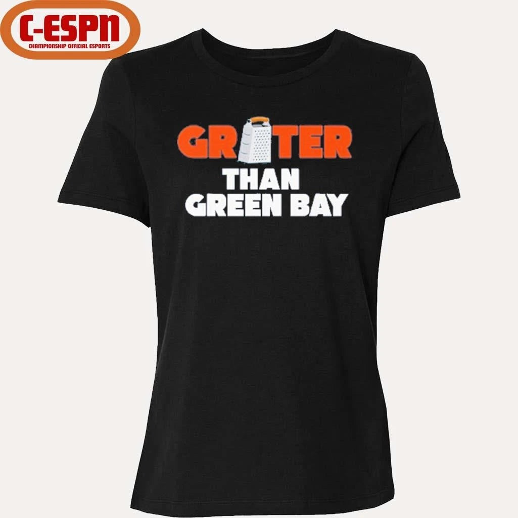 Official Grater Than Green Bay Greater Cheese Grate T-Shirt