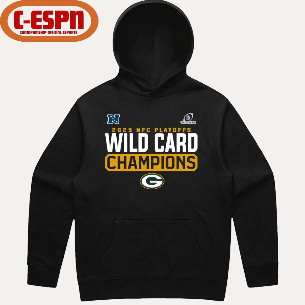 Official Green Bay Packers 2025-26 NFC Wild Card Playoffs Champions Shirt