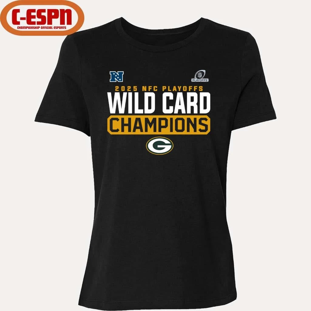 Official Green Bay Packers 2025-26 NFC Wild Card Playoffs Champions Shirt