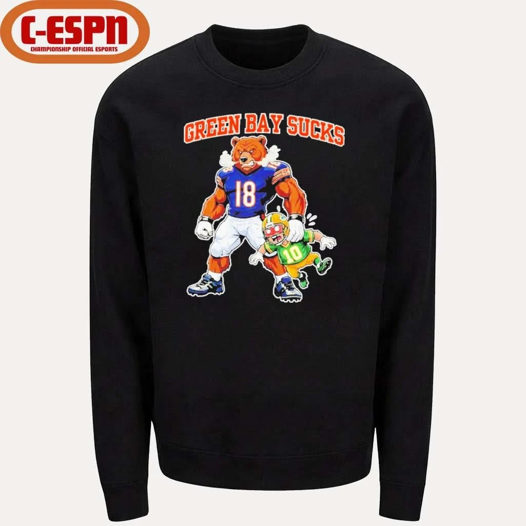 Official Green Bay Sucks Bear Down 4th Quarter Comeback King Shirt
