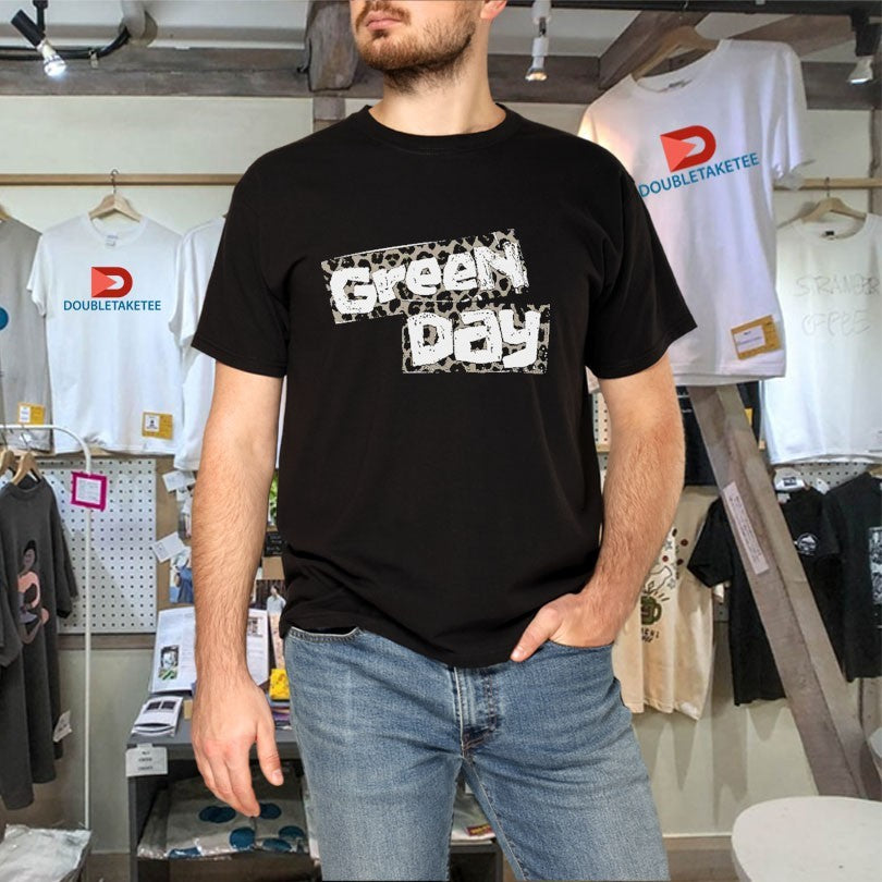 Official Green Day Cheetah Logo Shirts