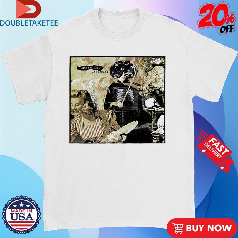 Official Green Day Insomniac Album Cover Shirts