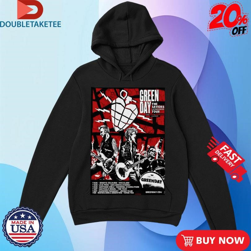Official Green Day The Saviors Latin American Tour 2025 Dates Shows Shirts