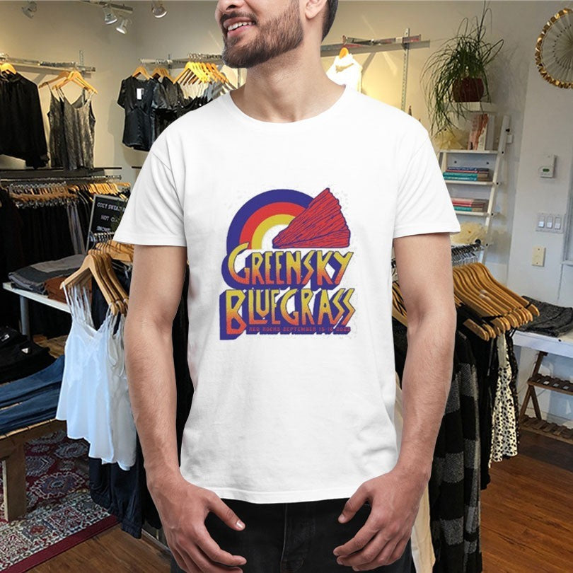 Official Greensky Bluegrass Red Rocks 2023 Rainbow Shirts