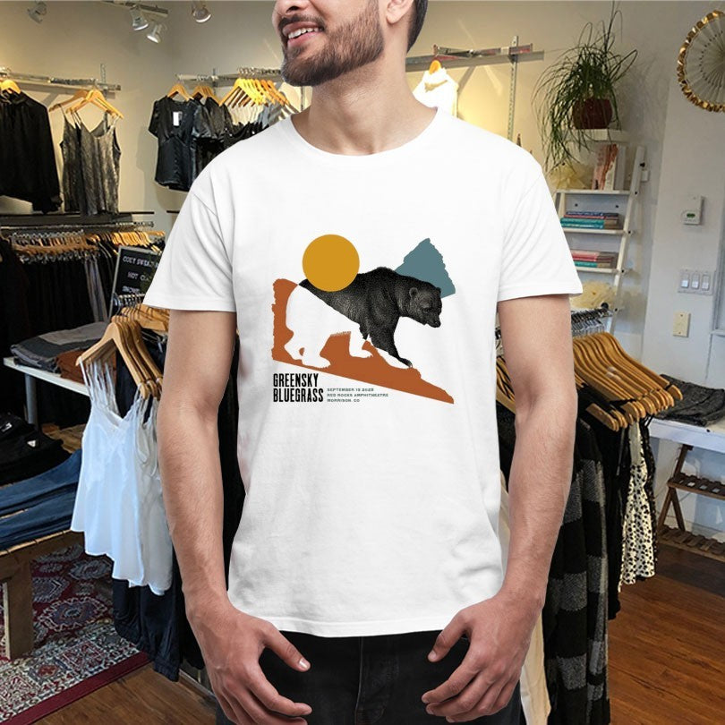 Official Greensky Bluegrass Red Rocks 2025 Bear Shirts