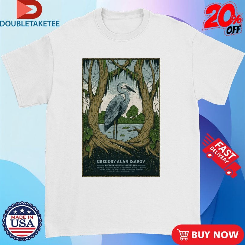 Official Gregory Alan Isakov AUS And New Zealand Tour 2026 Shirts