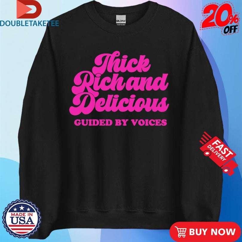 Official Guided By Voices Thick Rich And Delicious Trad Cursive Logo Shirts