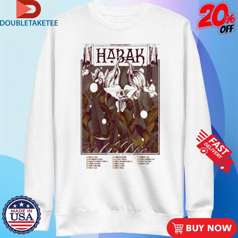 Official Habak European Tour 2026 Shirts