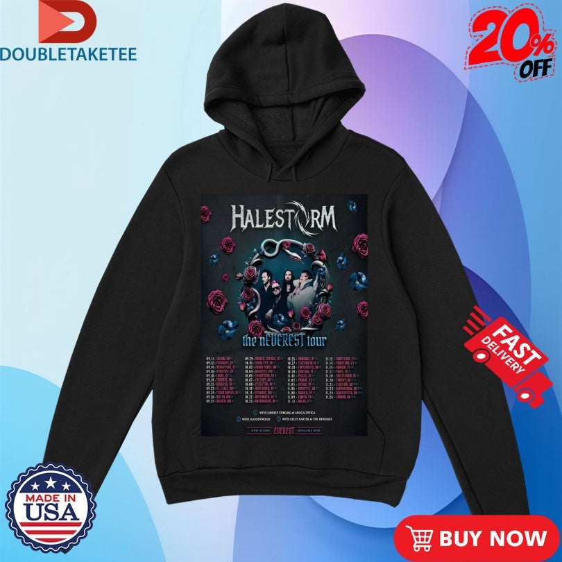 Official Halestorm The Neverest Tour 2025 Dates Shirts