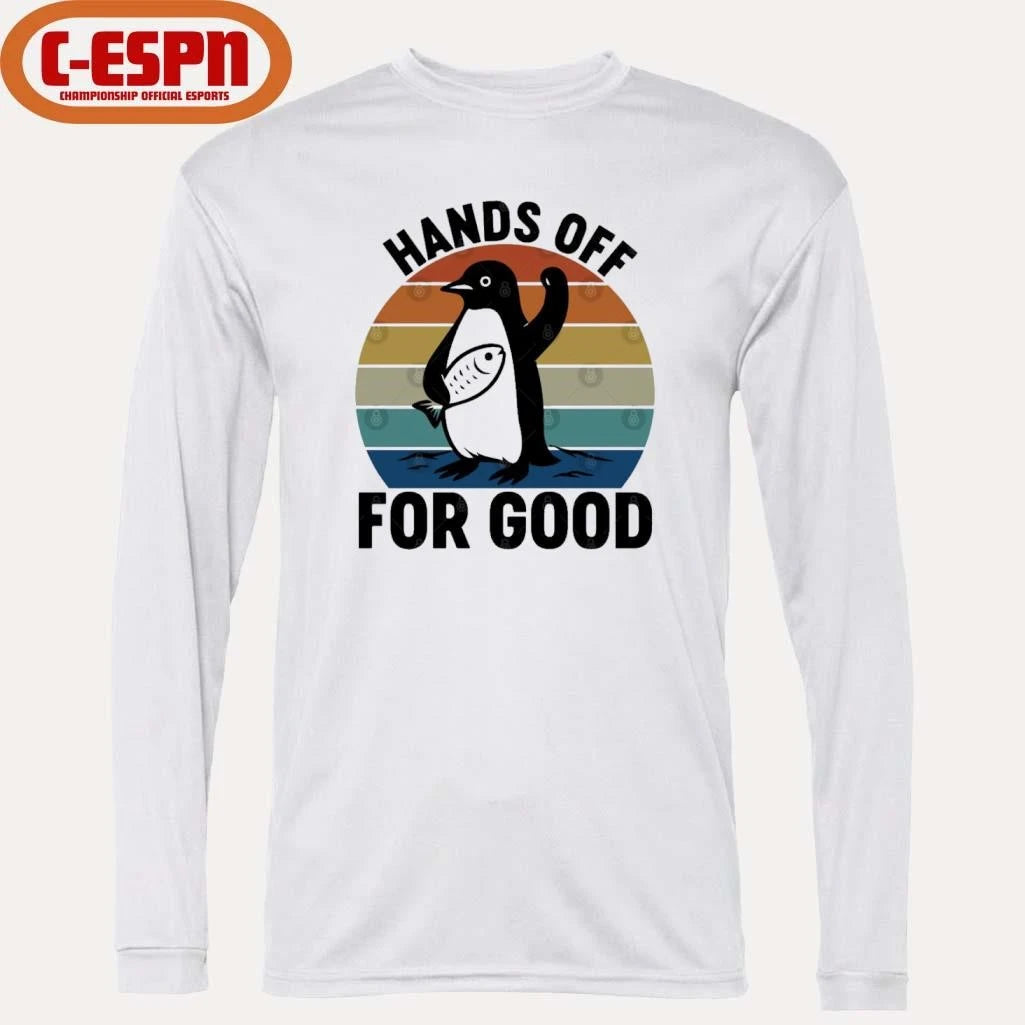 Official Hands Off For Good Resist Penguin T-Shirt
