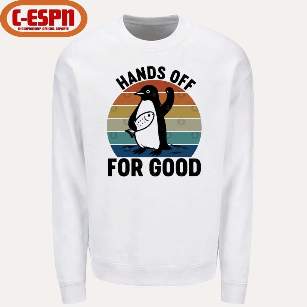 Official Hands Off For Good Resist Penguin T-Shirt