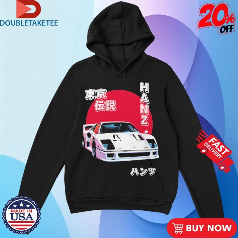 Official Hanz Driven Tokyo Legend Ferrari F40 Shirts