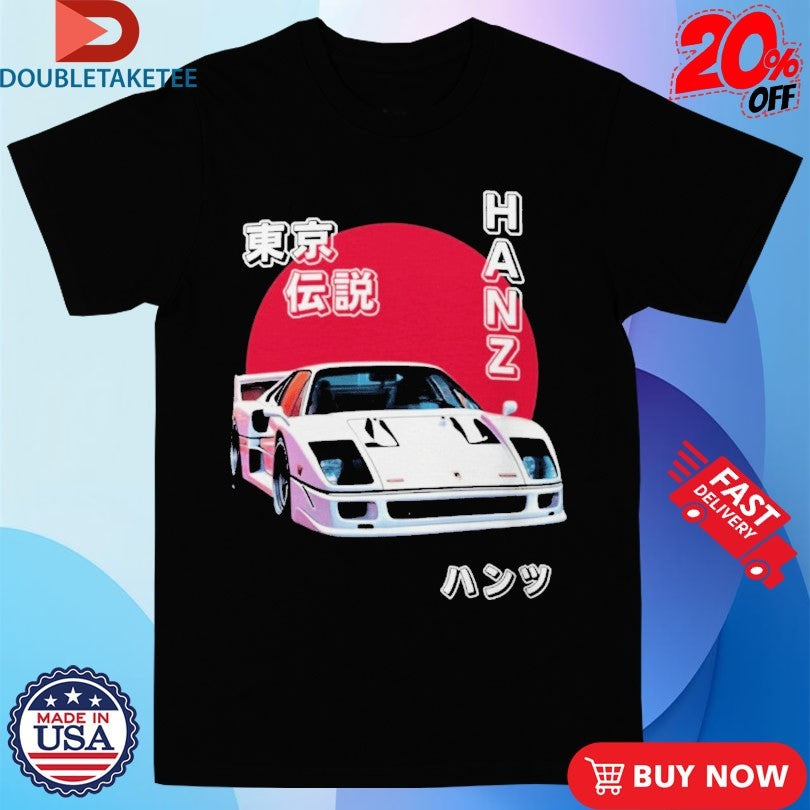 Official Hanz Driven Tokyo Legend Ferrari F40 Shirts
