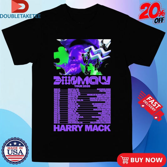 Official Harry Mack Anomaly Tour 2025 Tour Dates Shirts