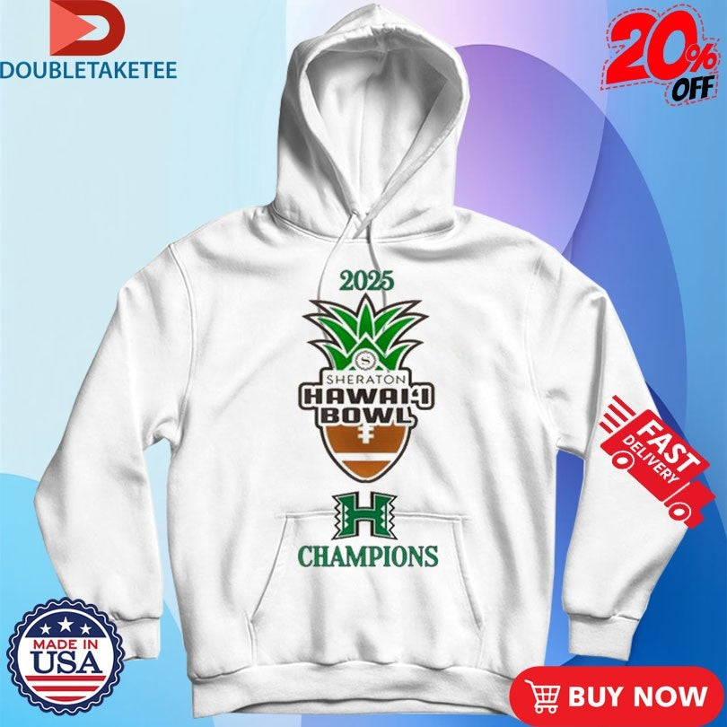 Official Hawaii Rainbow Warriors Hawaii Bowl Champions 2025 Shirts