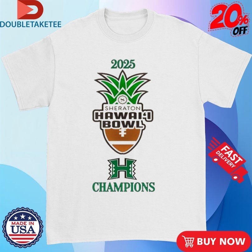 Official Hawaii Rainbow Warriors Hawaii Bowl Champions 2025 Shirts