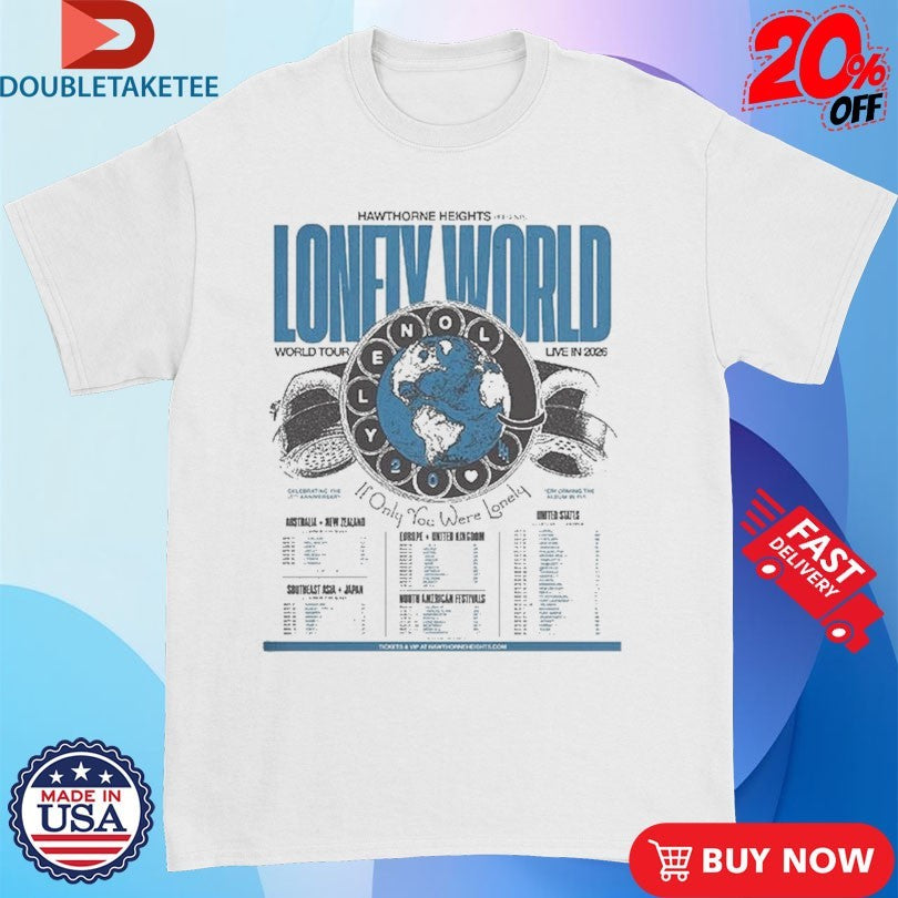 Hawthorne Heights If Only You Were Lonely World Tour 2026 Dates Shirts