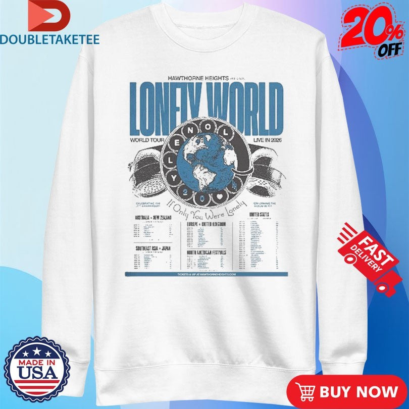 Hawthorne Heights If Only You Were Lonely World Tour 2026 Dates Shirts