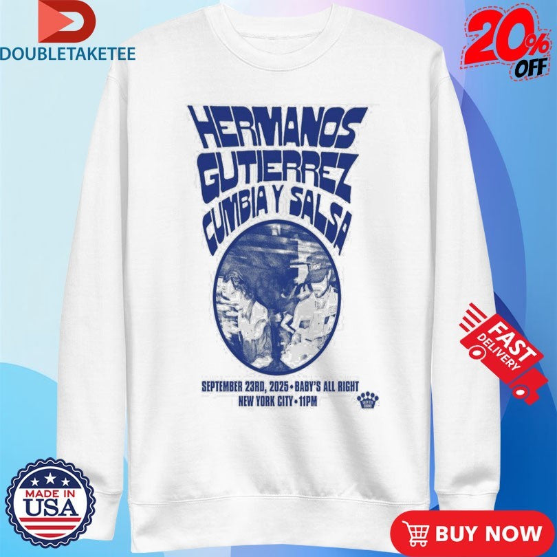 Official Hermanos Gutierrez Sept 23 2025 Brooklyn NY Tour Shirts
