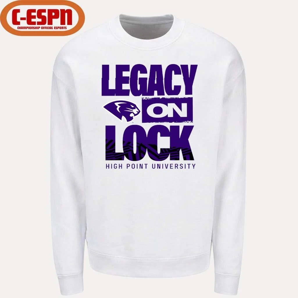 Official High Point University Basketball Legacy On Lock Bench Shirt